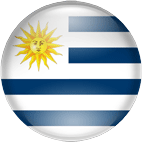 Flag button Uruguai