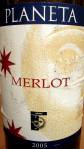 Label Planeta Merlot